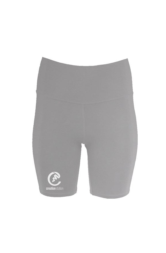 Womens High Waist Biker Shorts