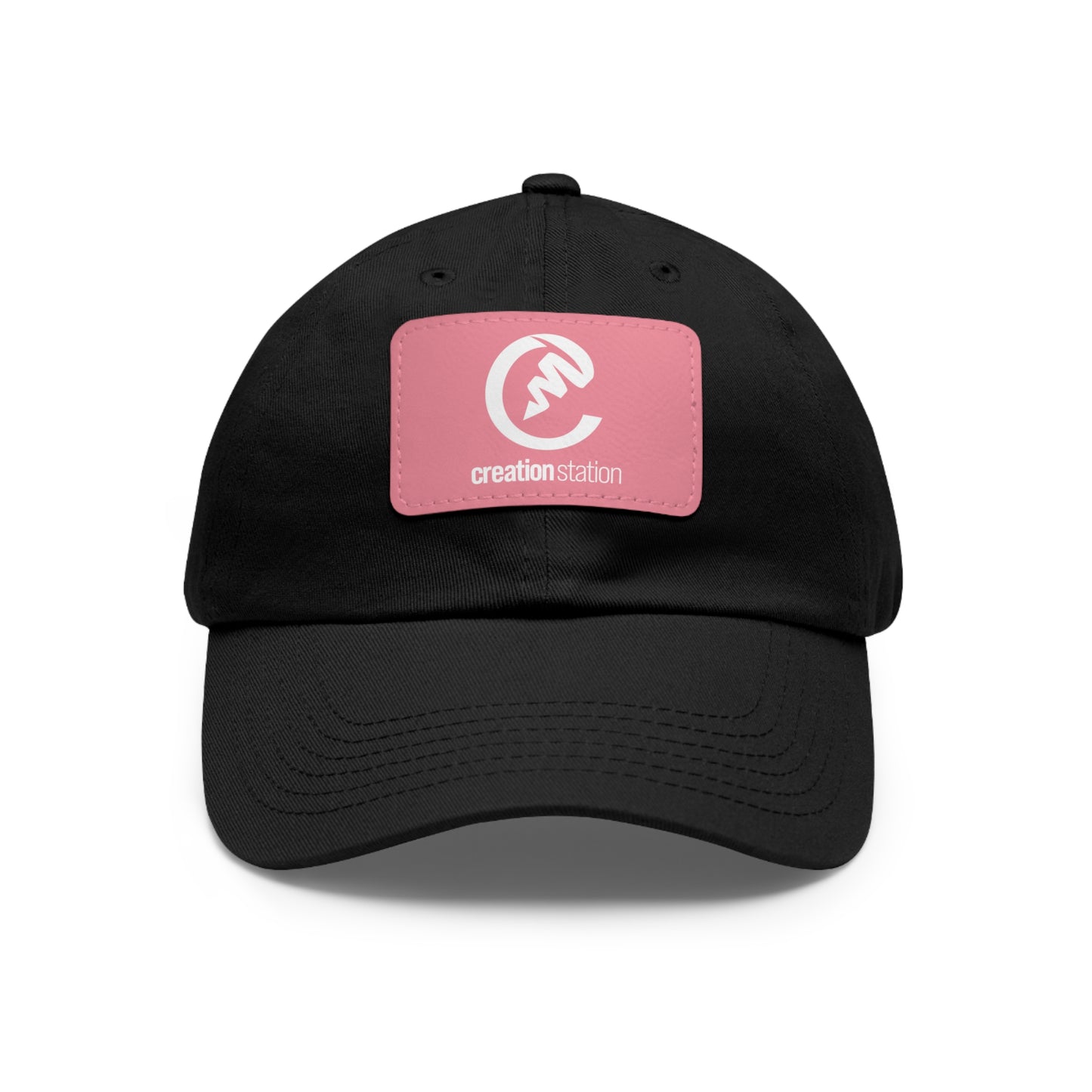 Dad Hat with Leather Patch (Rectangle)