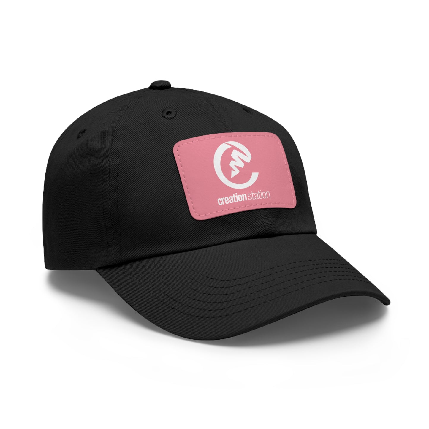 Dad Hat with Leather Patch (Rectangle)